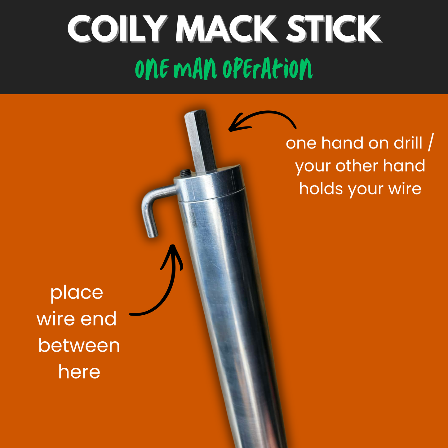 One-Man Coily Mack Stick: Tool to Coil Mechanical Jumpers
